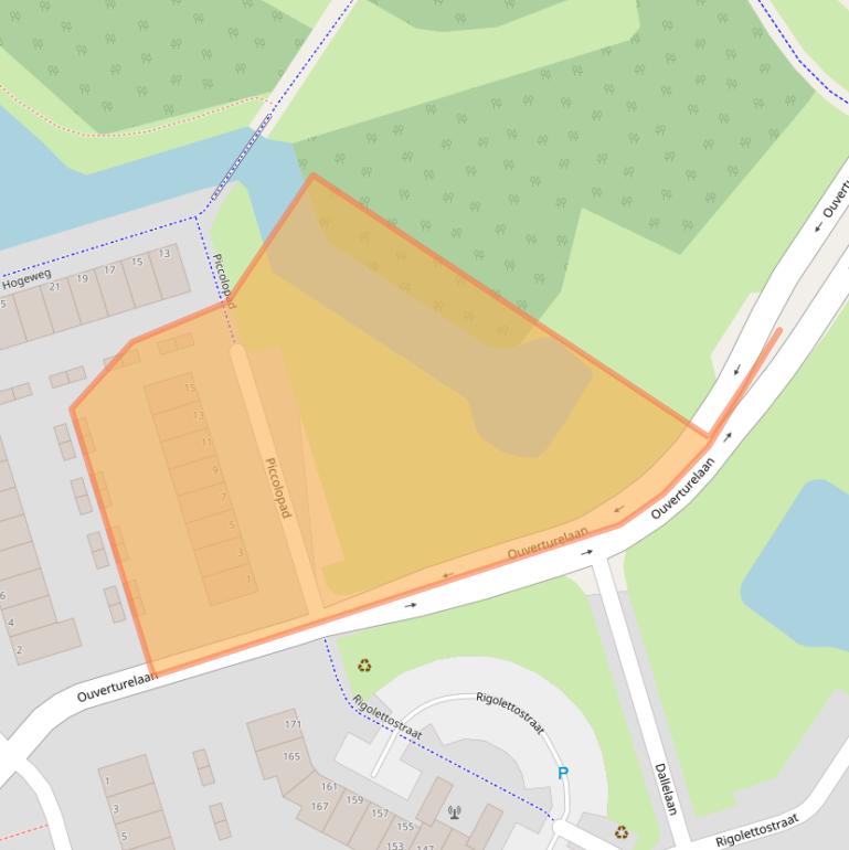 Kaart van postcodegebied 3208RG.