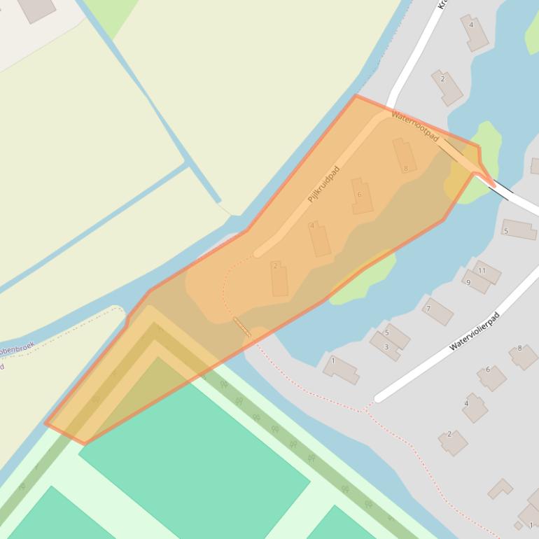 Kaart van postcodegebied 3214HK.