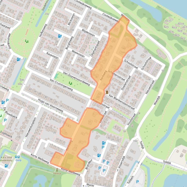 Kaart van postcodegebied 3218AH.