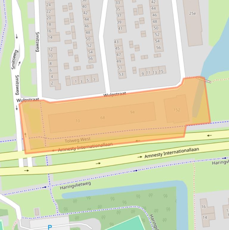 Kaart van postcodegebied 3222BR.