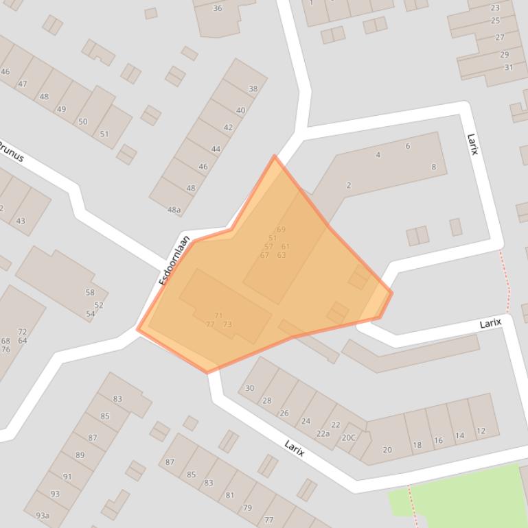 Kaart van postcodegebied 3224EK.