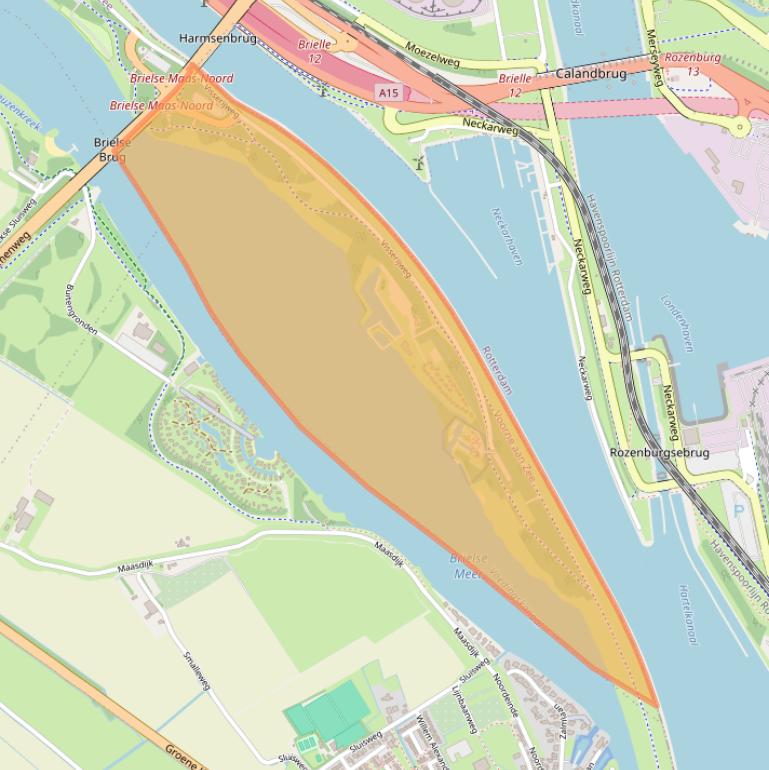 Kaart van postcodegebied 3231NE.