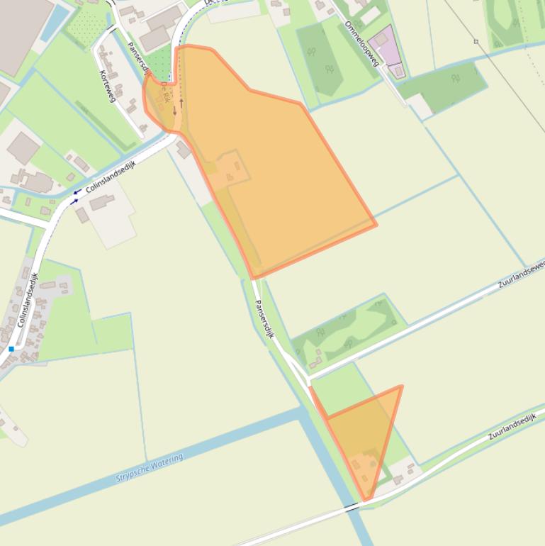 Kaart van postcodegebied 3234LB.