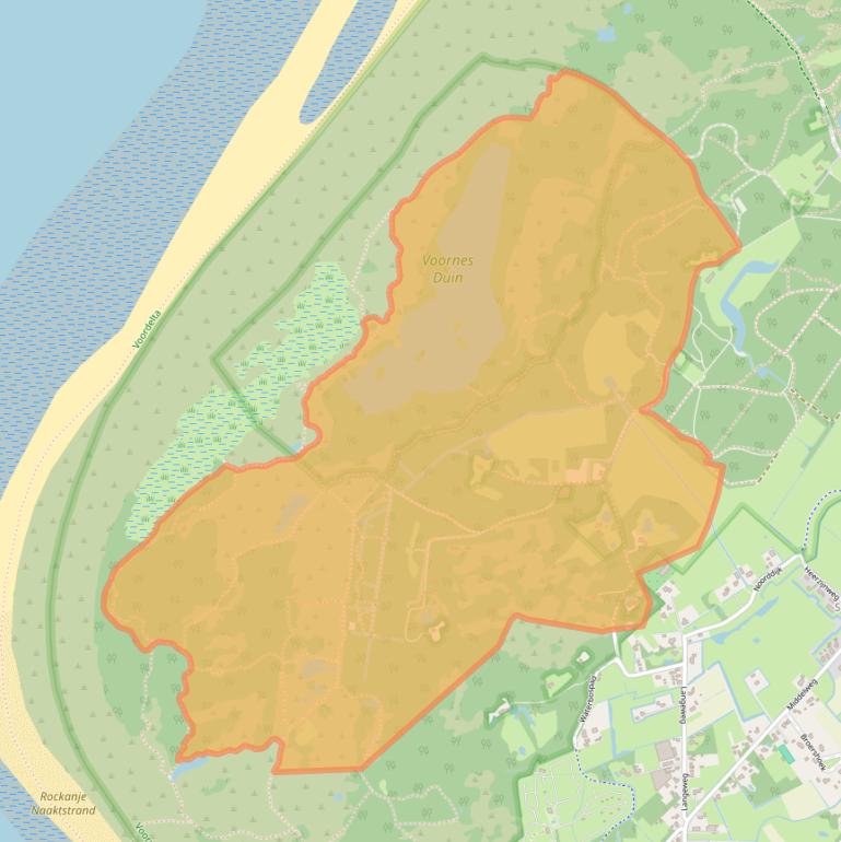 Kaart van postcodegebied 3235CJ.