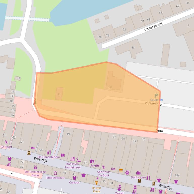 Kaart van postcodegebied 3241CJ.