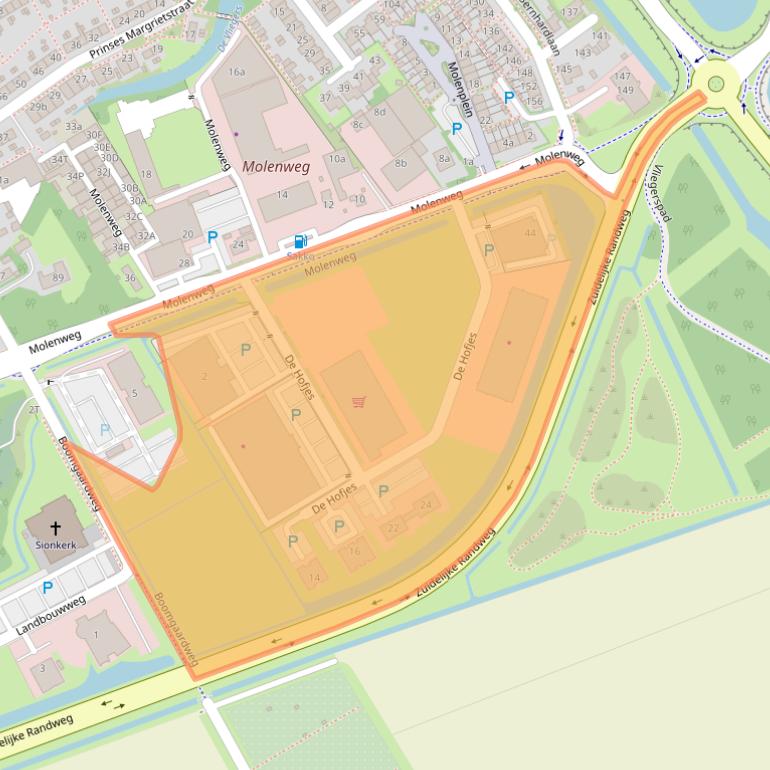 Kaart van postcodegebied 3241ML.