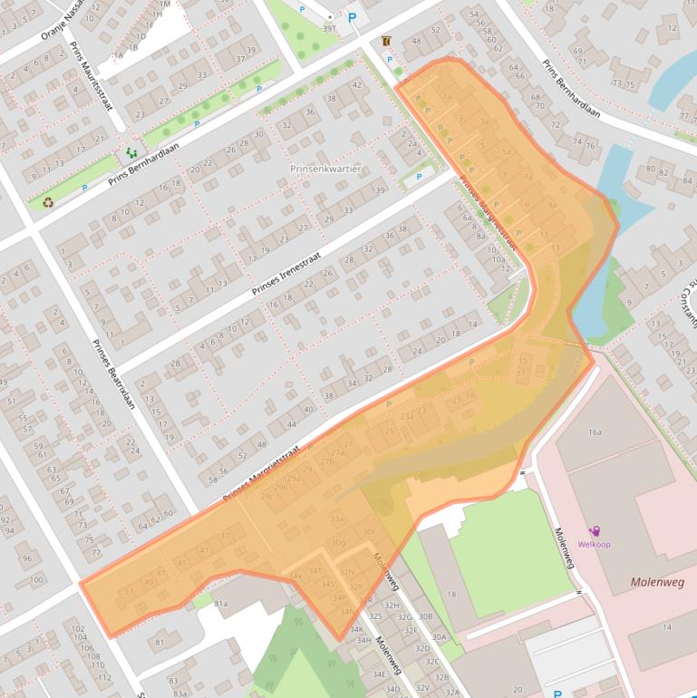 Kaart van postcodegebied 3241VG.