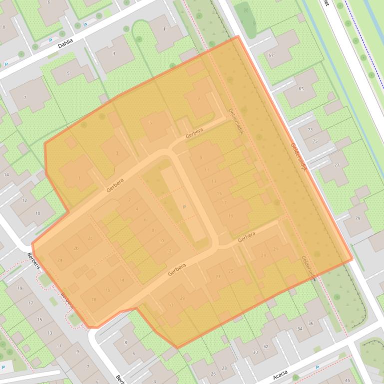 Kaart van postcodegebied 3247DR.