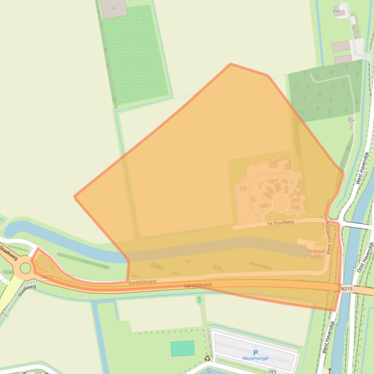 Kaart van postcodegebied 3247LR.