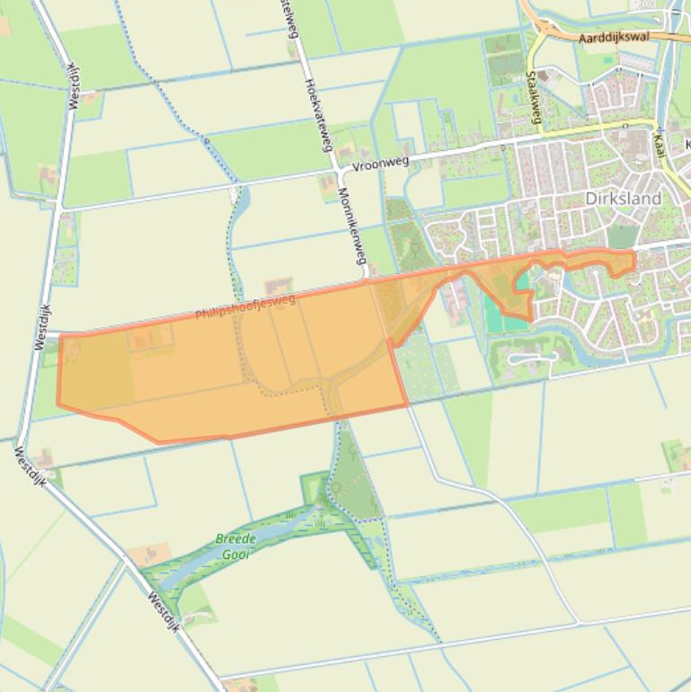 Kaart van postcodegebied 3247XR.