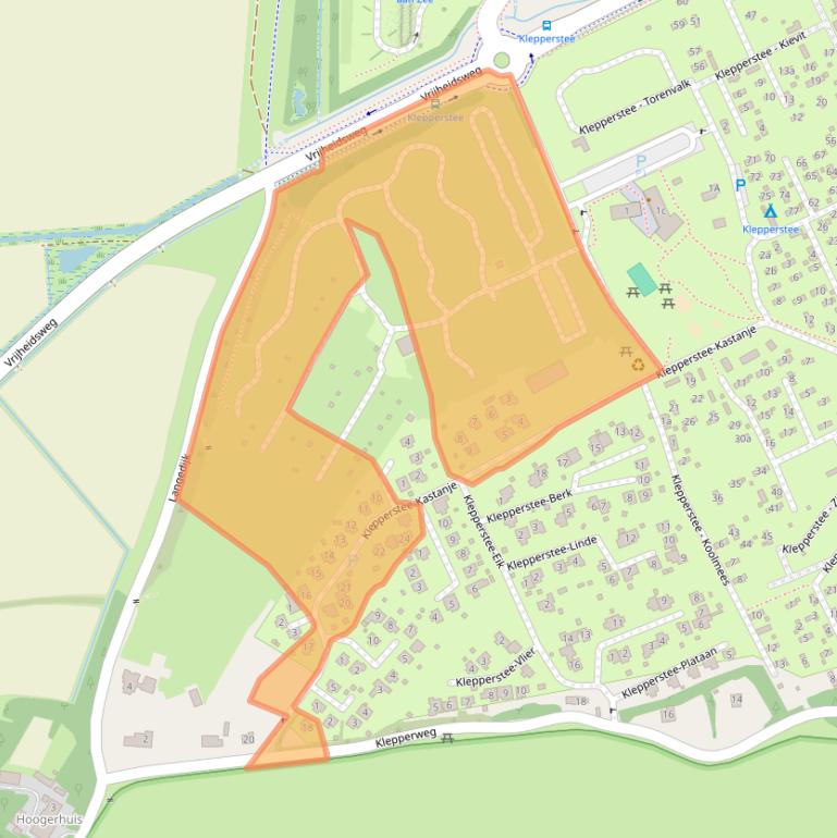 Kaart van postcodegebied 3253SM.