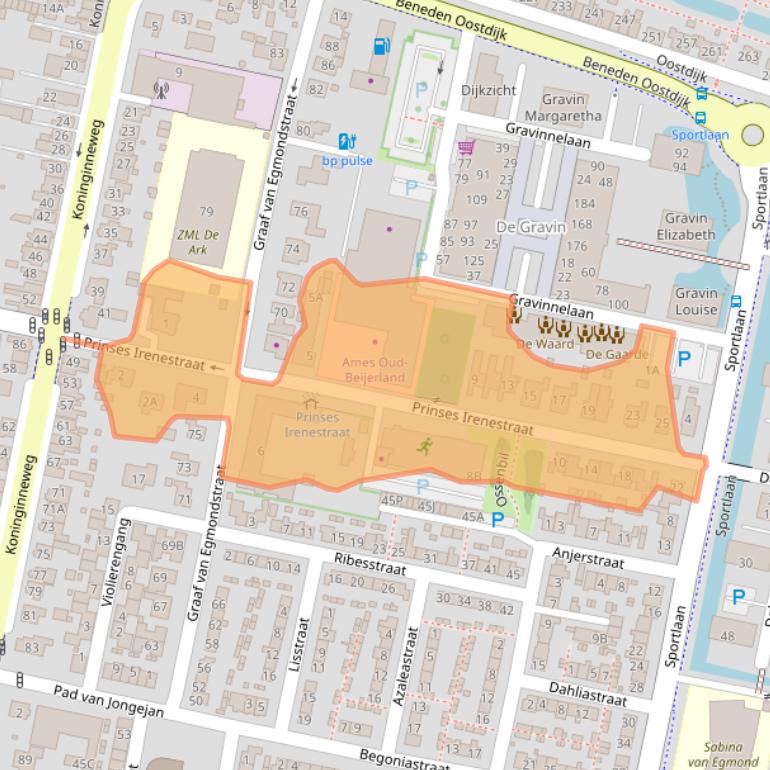 Kaart van postcodegebied 3261AP.