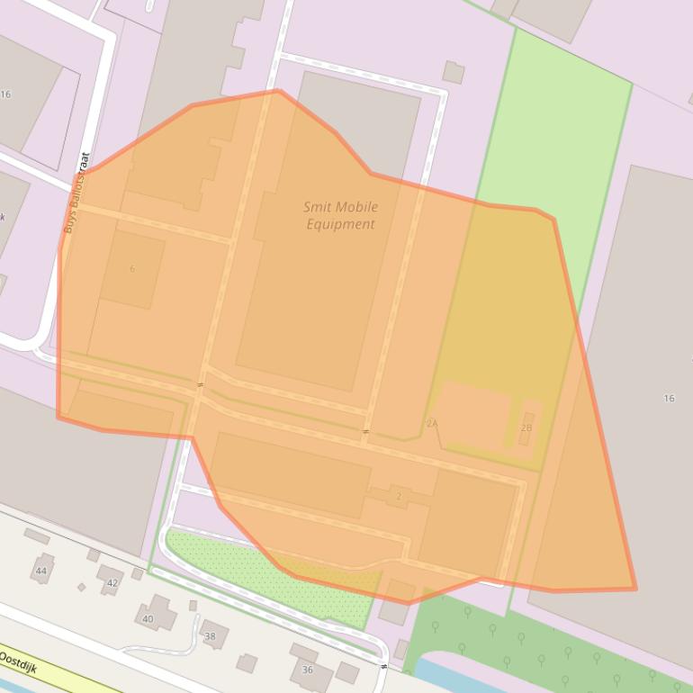 Kaart van postcodegebied 3261LA.