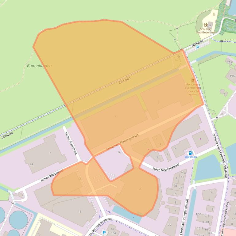 Kaart van postcodegebied 3261MA.