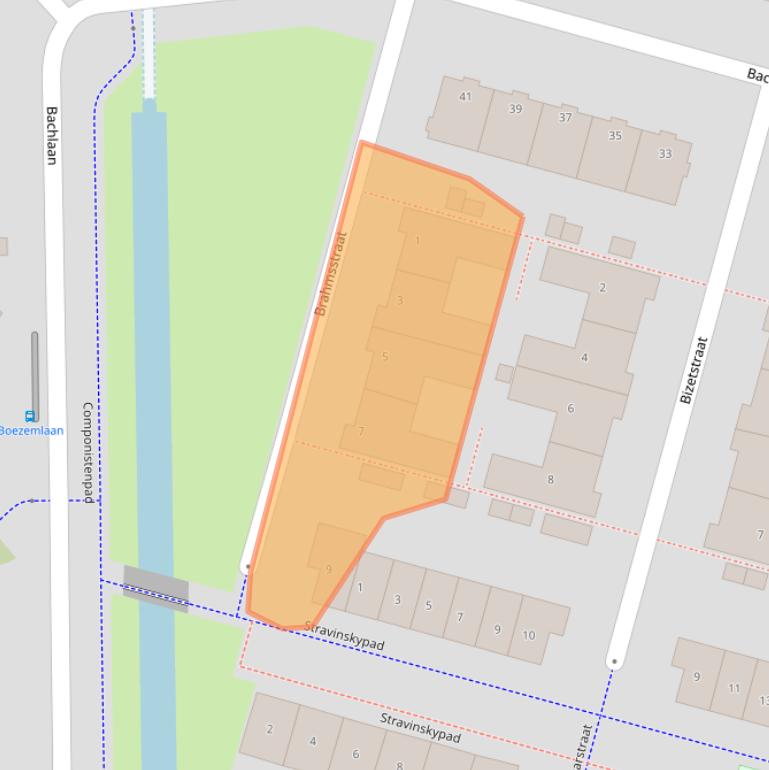 Kaart van postcodegebied 3261WJ.