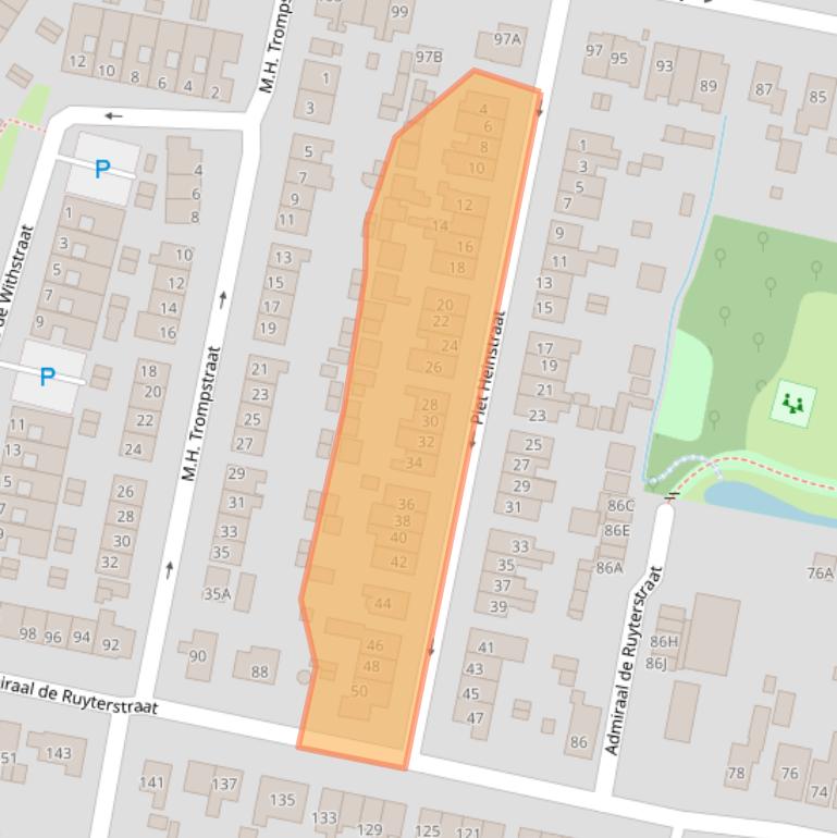 Kaart van postcodegebied 3262XM.