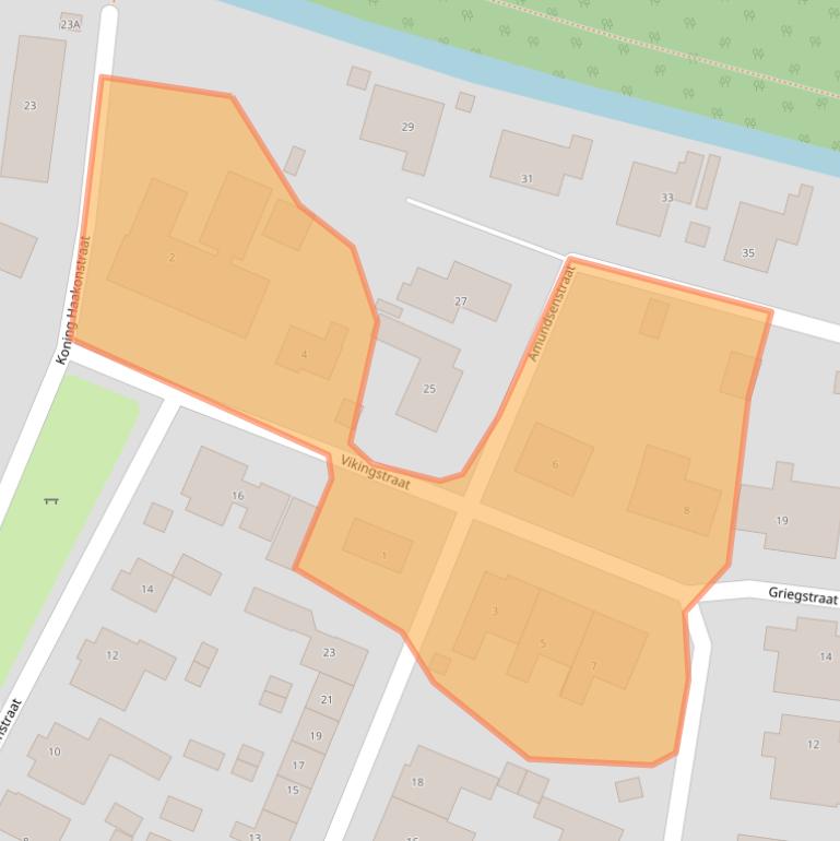 Kaart van postcodegebied 3284BG.