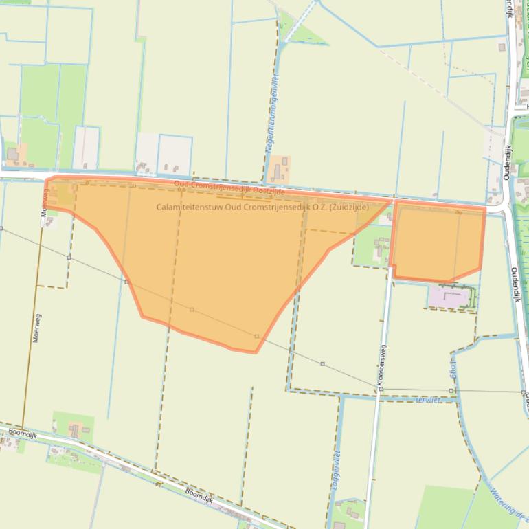 Kaart van postcodegebied 3286BN.