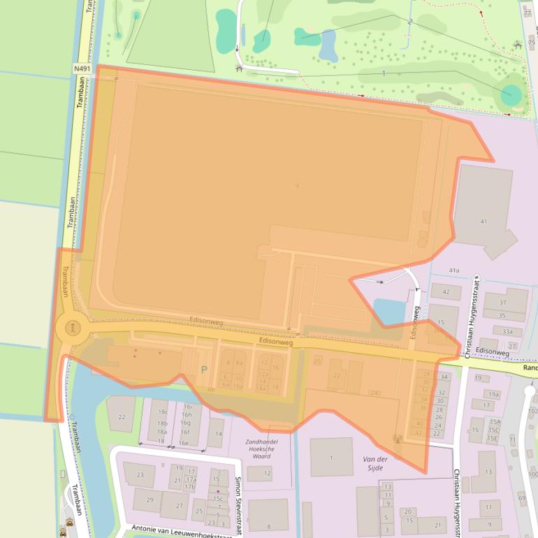 Kaart van postcodegebied 3291CK.