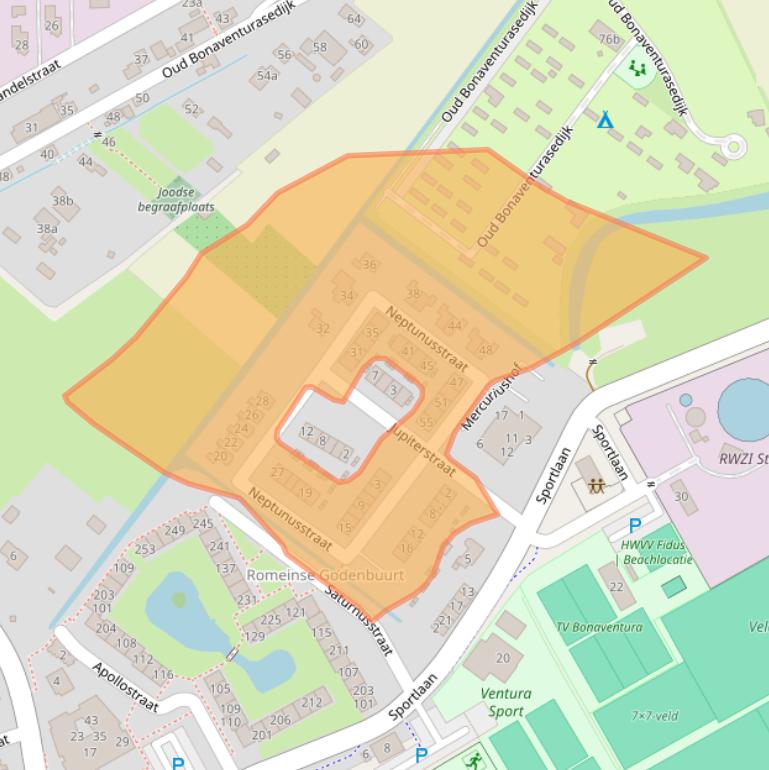 Kaart van postcodegebied 3291RA.