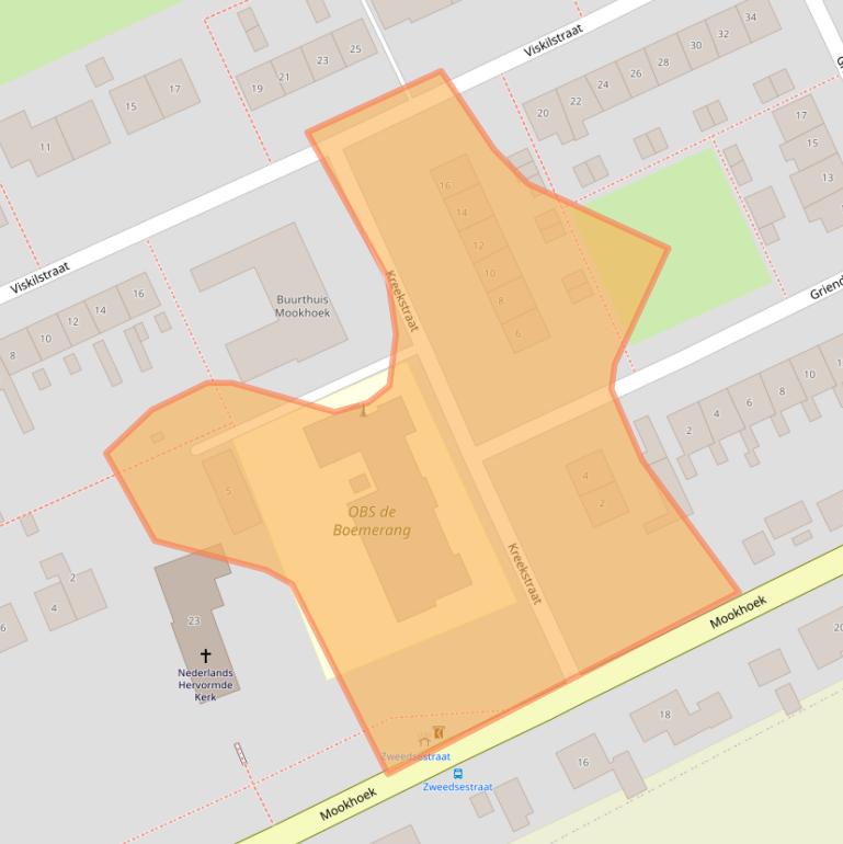 Kaart van postcodegebied 3293AB.