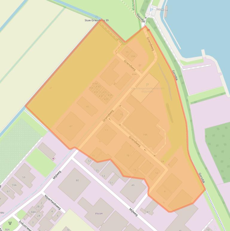 Kaart van postcodegebied 3295KV.