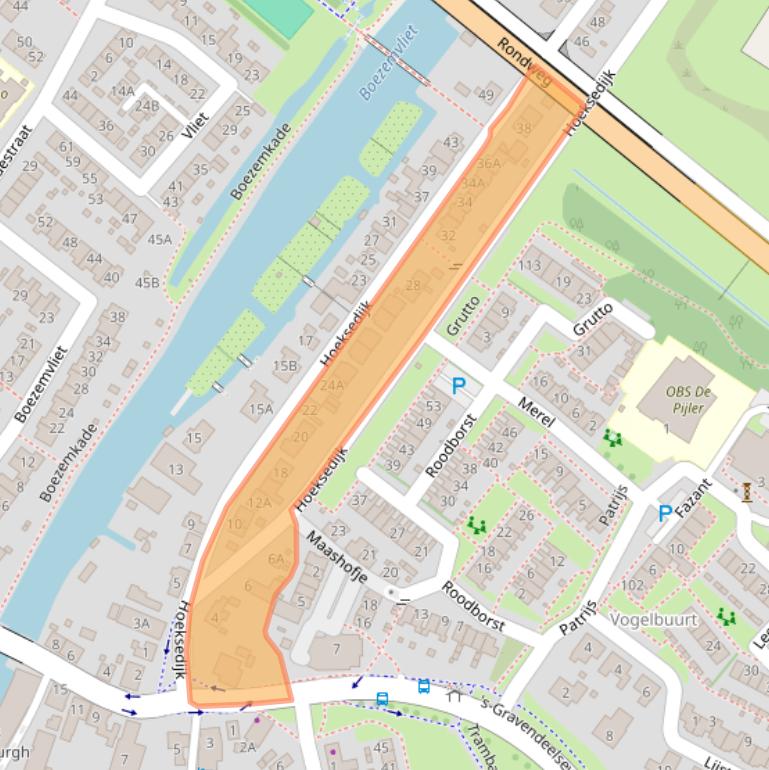 Kaart van postcodegebied 3299AG.