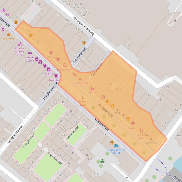 Kaart van postcodegebied 3311NS.