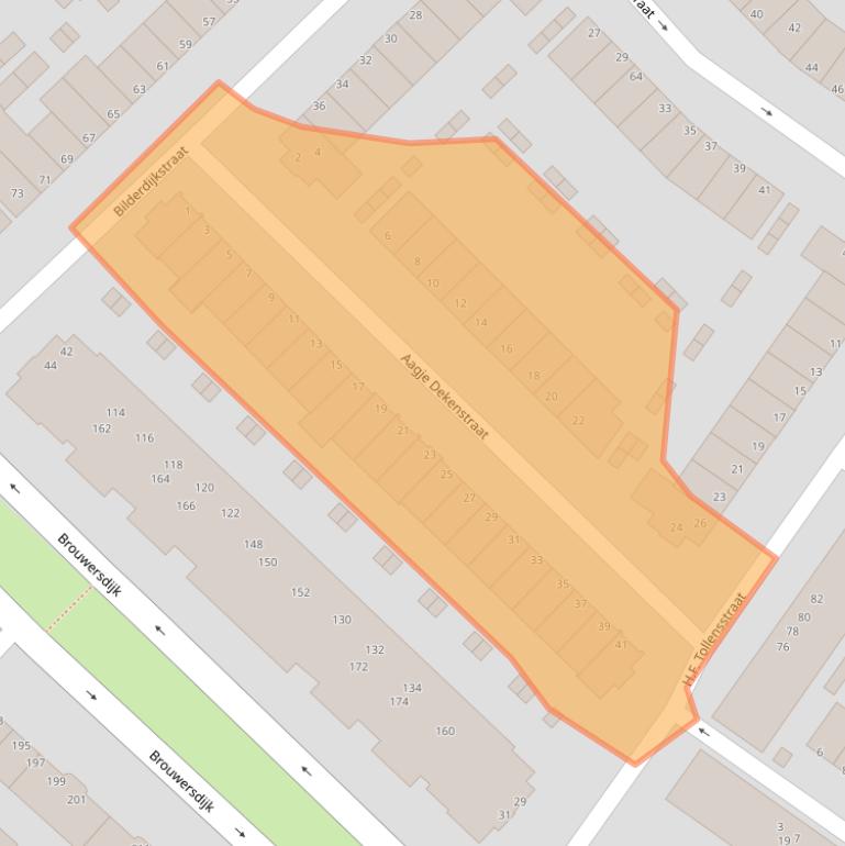 Kaart van postcodegebied 3314SC.