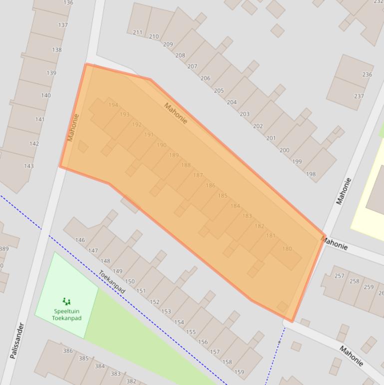 Kaart van postcodegebied 3315MH.