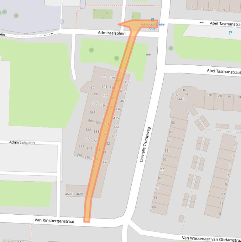 Kaart van postcodegebied 3317NB.