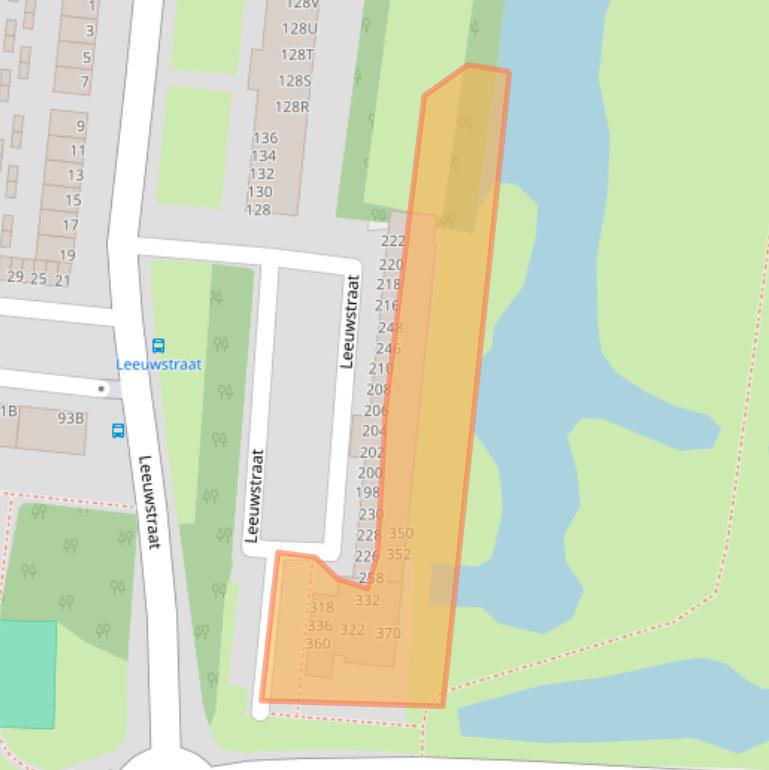 Kaart van postcodegebied 3318VL.