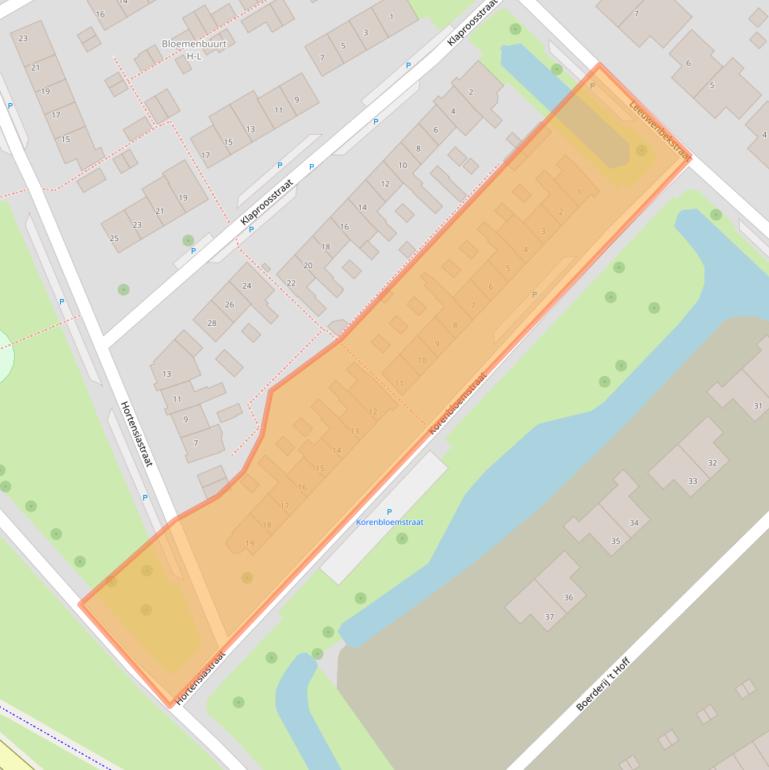 Kaart van postcodegebied 3333ES.