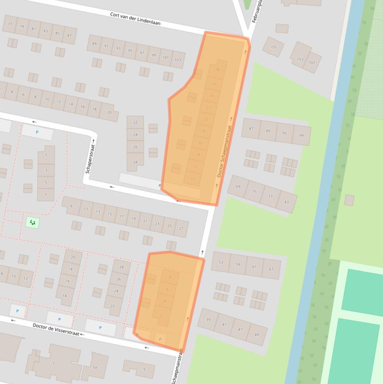 Kaart van postcodegebied 3362CN.