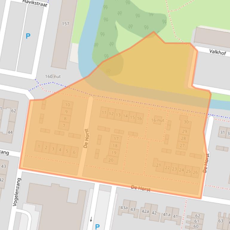 Kaart van postcodegebied 3362EA.