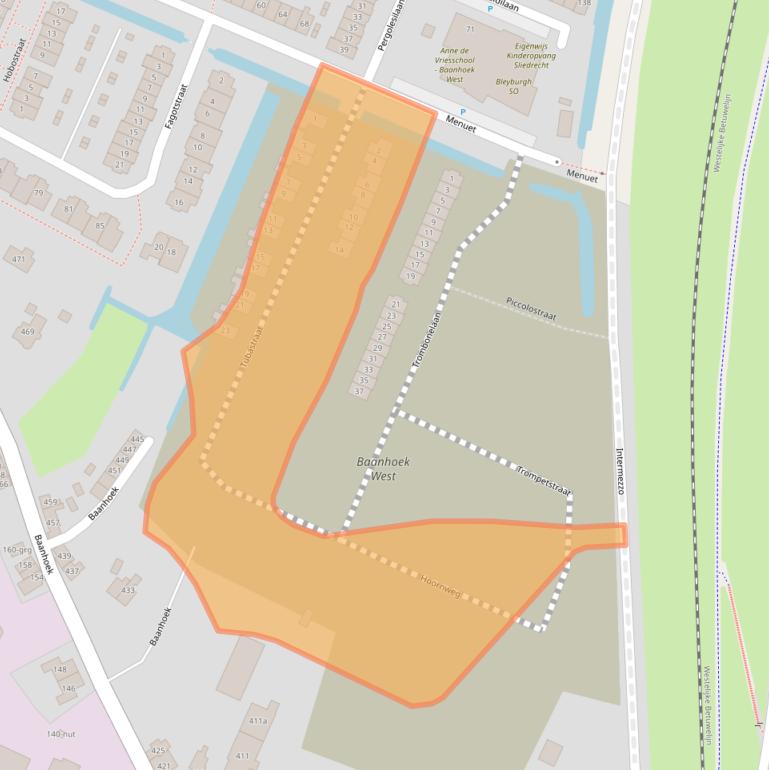 Kaart van postcodegebied 3363KR.