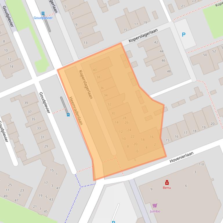 Kaart van postcodegebied 3401GN.