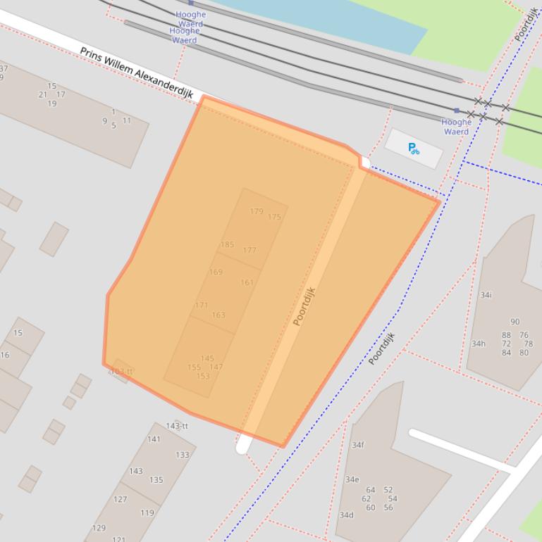 Kaart van postcodegebied 3402BR.