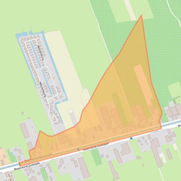 Kaart van postcodegebied 3405AJ.