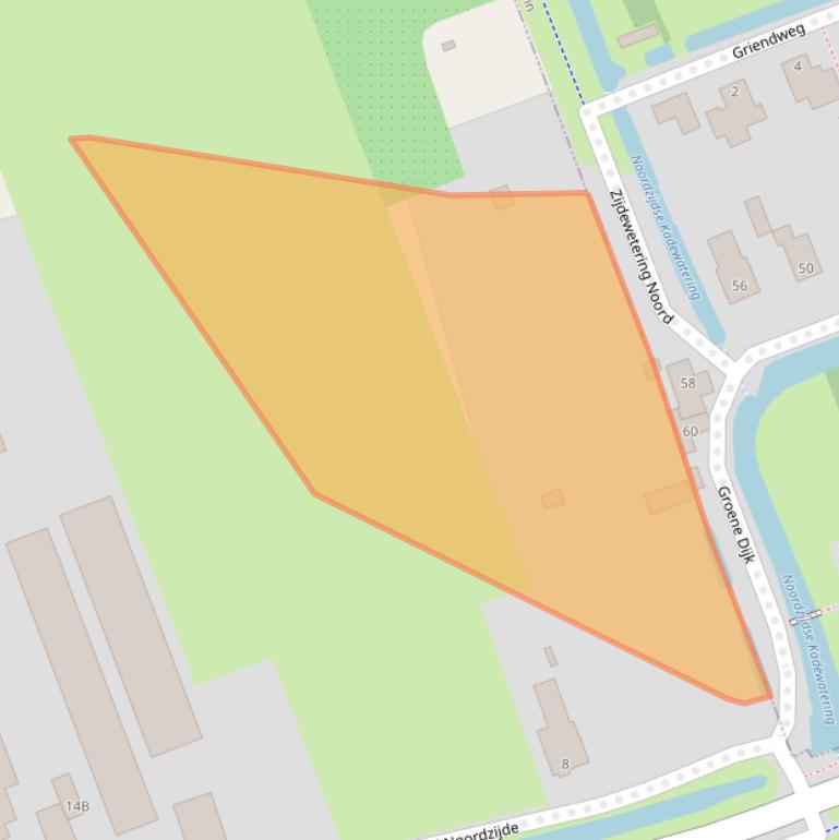 Kaart van postcodegebied 3405NJ.