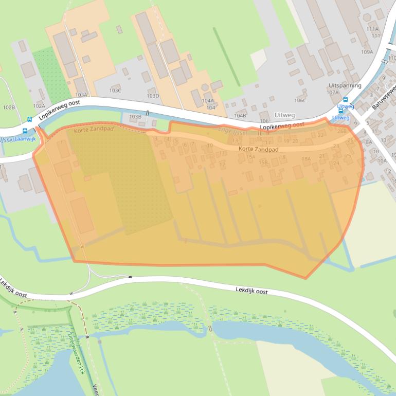 Kaart van postcodegebied 3412KV.