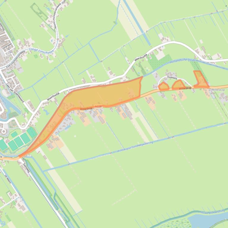 Kaart van postcodegebied 3421GW.