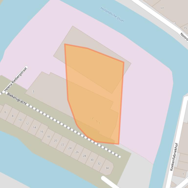 Kaart van postcodegebied 3421LB.