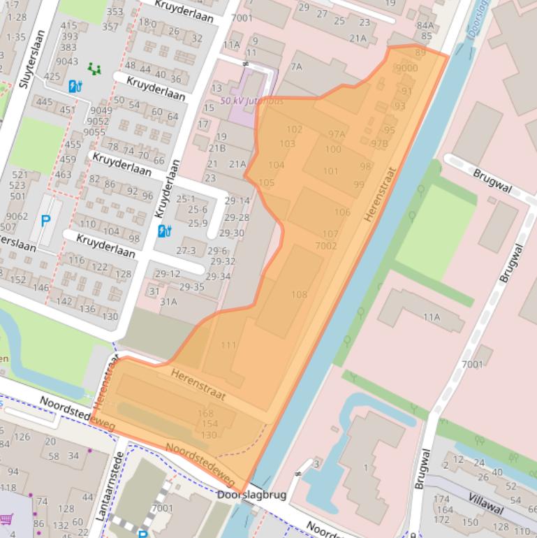 Kaart van postcodegebied 3431CB.