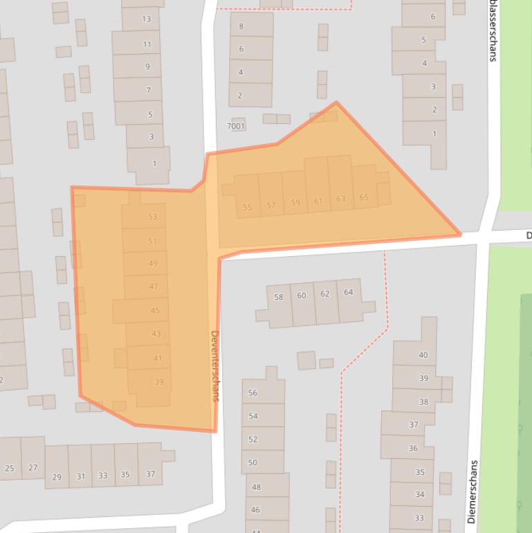 Kaart van postcodegebied 3432CR.