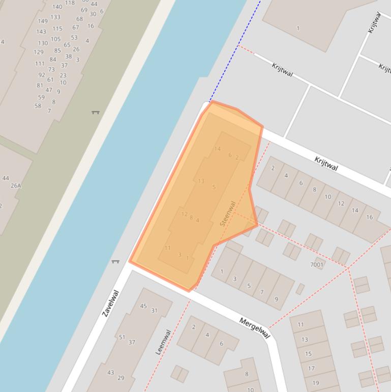Kaart van postcodegebied 3432ZS.