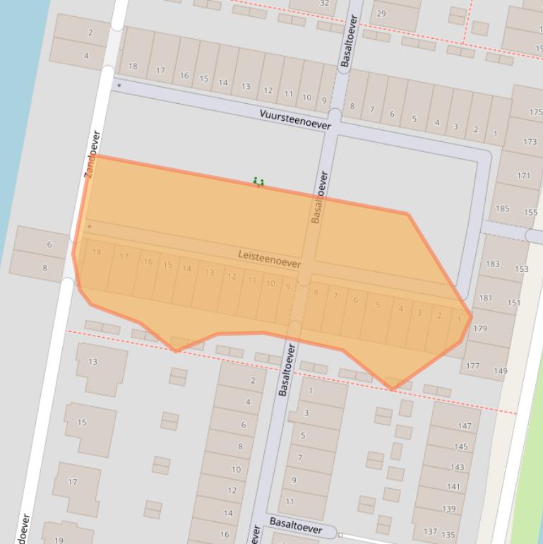 Kaart van postcodegebied 3433DD.