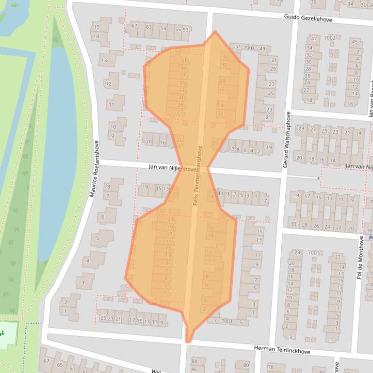 Kaart van postcodegebied 3437BS.