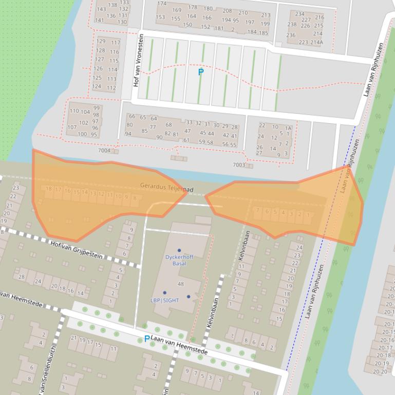 Kaart van postcodegebied 3439WH.