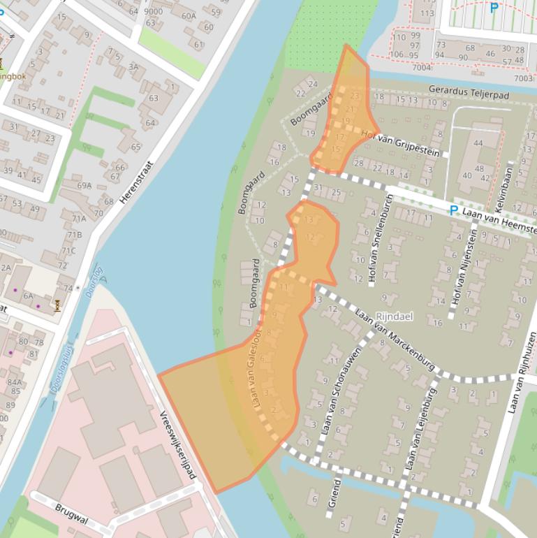 Kaart van postcodegebied 3439WL.